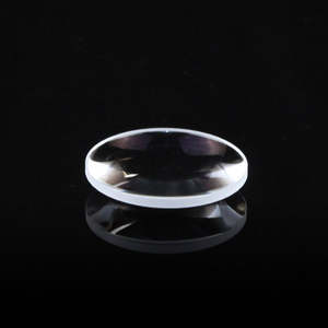 Lente biconvexa convexa plana de vidrio de sílice fundido <span class=keywords><strong>UV</strong></span> de 8mm 9mm 10mm de diámetro personalizado - Product Image 5