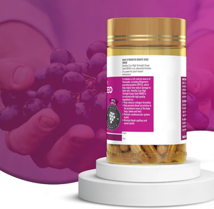 Cápsulas de Semilla de Uva Confiables que Promueven la Circulación Periférica, Cápsulas de Extracto de Semilla de Uva Orgánica, Suplemento en Cápsulas - Product Image 2