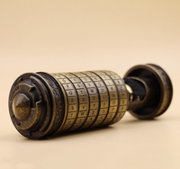 Candado Cryptex de Metal con el Código Da Vinci para el Día de San Valentín, Regalo de Navidad para Novia