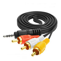 Farase Penjualan Laris Kabel Audio Av 3 RCA 3.5Mm Aux Ke 3 RCA