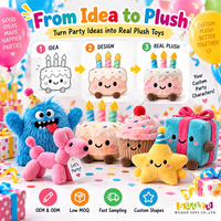Jouets en peluche Pastel Party, jouets doux personnalisés pour les baby showers, les mariages, les boutiques de cadeaux, les événements festifs, fabrication directe en usine OEM