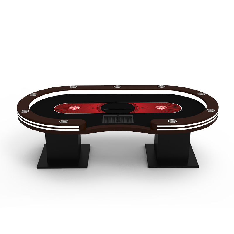 Лидер продаж, игровой стол YH, профессиональное качество, Техасский покерный стол с двухслойным светодиодным индикатором