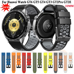 สายนาฬิกาซิลิโคนแบบสบายๆ สไตล์ลำลอง ขนาด 22 มม. สายนาฬิกาสำรองสำหรับ <span class=keywords><strong>Huawei</strong></span> <span class=keywords><strong>Watch</strong></span> GT5/3/<span class=keywords><strong>4</strong></span> <span class=keywords><strong>Pro</strong></span>,GT4,GT3 - Product Image 1