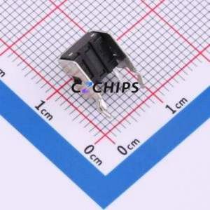 TC-6615-6.5-250 Tactile Switch Through hole,7.5x6.2mm Switch Single Pole Single Throw Round Button 2.5N Right Angle Insert - Product Image 2