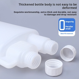 120ml 250ml 500ml 1000ml đôi cổ HDPE nhựa đôi cổ biện pháp đổ bettix chai kép buồng 16oz và quy mô - Product Image 3