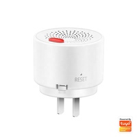 Detector de Fugas de Gas Multigas Inteligente con Wi-Fi Tuya para Hogar, Hotel o Garaje, Adaptador EU/UK/US, Detecta CH4, Gas Natural, Gas Licuado, Biogás