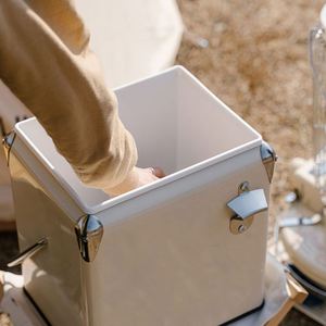 13L Modern PP Outdoor Portable Insulated Cooler <b>Box</b> for Wine & Cans Car Camping Iron Bucket with Ice Block - Product Image 2