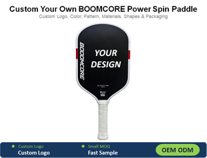 ไม้พายพิคเคิลบอล BOOMCORE รุ่นปรับแต่งเอง รูปทรงยาวพิเศษ กันลื่น หมุนได้ดี เหมาะสำหรับการฝึกซ้อมสำหรับผู้ใหญ่ ใช้ได้ทุกฤดู ทั้งในร่มและกลางแจ้ง - Product Image 1