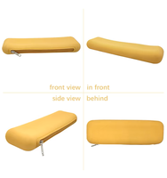 Étui de rangement en silicone pour pinceaux avec logo personnalisé, organiseur souple à fermeture éclair de 20 cm pour étudiants, usage quotidien, essentiels pour l'école et le dortoir