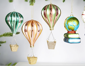 Decoración navideña de cristal pintado personalizado, mini adornos navideños inastillables, adorno para árbol de Navidad - Product Image 6