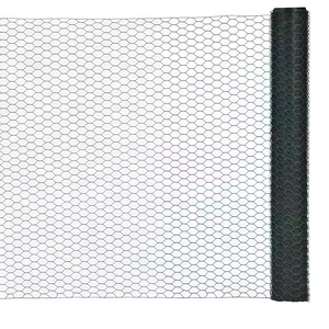 Rouleau <span class=keywords><strong>de</strong></span> grillage hexagonal <span class=keywords><strong>en</strong></span> <span class=keywords><strong>fer</strong></span> galvanisé - Grillage anti-rouille pour enclos à volailles et clôtures <span class=keywords><strong>de</strong></span> jardin - Product Image 1