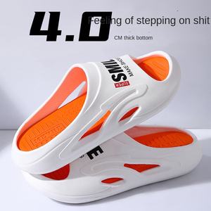 Zapatillas de PVC antideslizantes a la moda para <span class=keywords><strong>hombre</strong></span>, <span class=keywords><strong>sandalias</strong></span> de <span class=keywords><strong>baño</strong></span> informales de verano para el <span class=keywords><strong>baño</strong></span>, de talla grande, para interiores, invierno, exteriores - Product Image 2