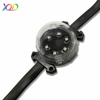 Projecteur LED à points lumineux XQD personnalisé en usine 24V DMX512 WS2811 RGB RGBW étanche pour extérieur, éclairage éblouissant pour parcs à thème PC