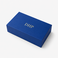 Emballage de luxe personnalisé, boîte rigide, estampage à chaud, gaufrage, lamination mate anti-rayures, boîte avec couvercle et base pour cadeau
