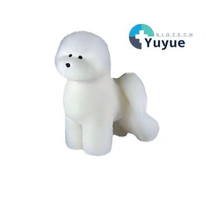 Modelo de Práctica de Peluquería Canina, Realista, de Silicona, con Pelo de Perro Caniche, para Entrenamiento de Estilismo y <span class=keywords><strong>Corte</strong></span> de Pelo Canino, Herramienta de Salón - Product Image 1