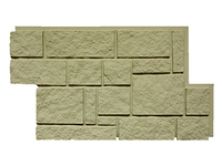 Nouveau Panneau Mural Grande Dalle Effet Pierre Vert Écologique Moderne pour Hôtels Sans Odeur PU 3D Étanche Durable Décoration Extérieure