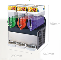 Machine à Granita Professionnelle 3 Bacs 45L 110V 60HZ – Machine à Slush Italienne