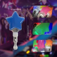 Baguette lumineuse personnalisée avec logo pour mariages, raves, camping, Nouvel An, carnaval, Halloween, baguette magique féerique étoilée