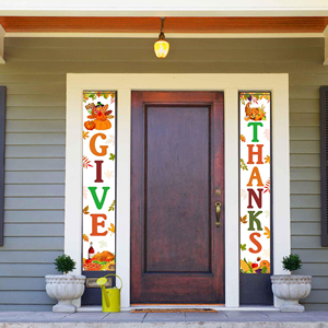 Thanksgiving Door Curtain 30*180cm Festive <b>Banners</b> for Home Decor - Product Image 4