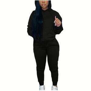 Conjunto Deportivo de Dos Piezas para Mujer, Sudadera con Capucha Personalizada, Ropa de Otoño Invierno 2022, Marca Privada - Product Image 4