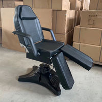 Fauteuil de Beauté Moderne de Haute Qualité pour Salon, Lit Facial Hydraulique Rotatif, Chaise de Tatouage et de Piercing, Réglable en Hauteur, en Cuir PU