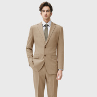 Costume Homme Formel 2025 en Tissu Stretch Personnalisé, Coupe Droite, Deux Boutons, Motif Pied-de-Poule Gris, Anti-Froissement