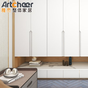Armoire <span class=keywords><strong>de</strong></span> chambre blanche avec <span class=keywords><strong>lit</strong></span> mezzanine et placards pour le rangement <span class=keywords><strong>de</strong></span> la chambre, style moderne et <span class=keywords><strong>gain</strong></span> <span class=keywords><strong>de</strong></span> <span class=keywords><strong>place</strong></span> - Product Image 3