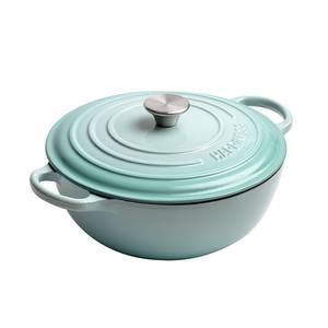 Durabilité chinoise 26cm marmite à soupe casserole antiadhésive ronde double poignées marmite émail rouge fonte four hollandais casserole - Product Image 1