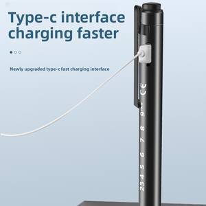 Stylo-lampe <span class=keywords><strong>LED</strong></span> rechargeable USB-C ultra-mince avec double source lumineuse jaune et blanche, règle graduée, <span class=keywords><strong>pour</strong></span> examen médical (oreille, nez, gorge, bouche) - Product Image 3