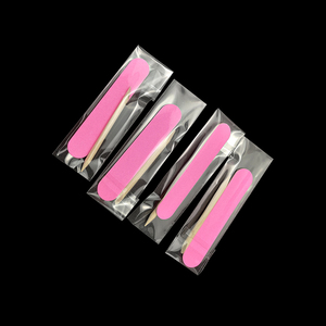 Juego de manicura profesional de alta calidad y bajo precio, Mini esmalte de uñas colorido, palo de madera, palos naranja - Product Image 1