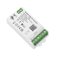 Contrôleur de bande LED RGB à triple contrôle WiFi BT APP 2.4G RF avec télécommande 12A Max, pas de passerelle requise, compatible avec Alexa