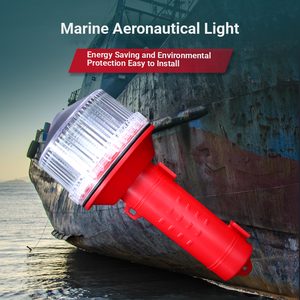Balise de navigation marine à LED solaire : bouée lumineuse multicolore clignotante et signal d'avertissement - Product Image 6
