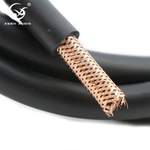 Câble d'alimentation <span class=keywords><strong>HIFI</strong></span> AC YIVO XSSH Audio <span class=keywords><strong>DIY</strong></span> OEM Hi-end FP-314AG noir en PVC 3 conducteurs OFC plaqué argent 13MM pour projecteur, voiture, applications électriques - Product Image 5
