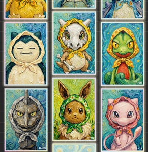 YQ Pokemoned Art Board – Carte à collectionner d'anime rare, sac surprise premium, impression couleur intégrale dessinée à la main, coffret cadeau - Product Image 6
