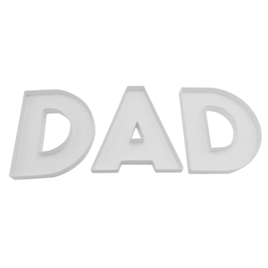 Candy Chocolate Sweet Fillable Dad Alphabet Letter Cardboard Shaped Gift Box For Father's Day
