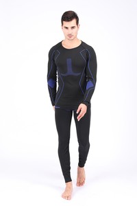 Couches de base de <span class=keywords><strong>ski</strong></span> d'hiver sans couture à séchage rapide <span class=keywords><strong>sous</strong></span>-vêtement thermique respirant <span class=keywords><strong>pour</strong></span> hommes ensemble de caleçons longs fonctionnel <span class=keywords><strong>pour</strong></span> l'équitation garder au chaud - Product Image 3