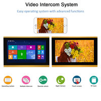 Sonnette de porte intelligente WiFi Tuya avec écran tactile couleur de 10 pouces, caméra 1080P, résistante à l'eau, système d'interphone vidéo IP CAT5