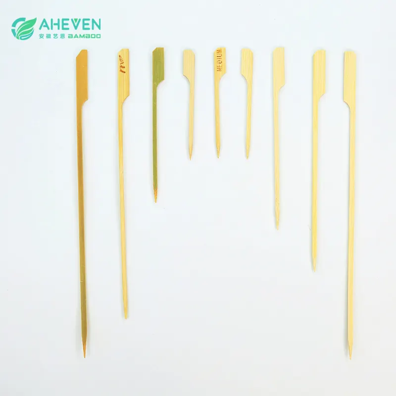 Chinese high quality bamboo barbecue kebab skewer teppo skewer without knot