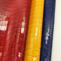 Cuir de Crocodile 1 mm Tricoté PVC Artificiel Faux Cuir de Crocodile Synthétique pour Sacs Sac à Main Chaussures coques de téléphone Rembourrage