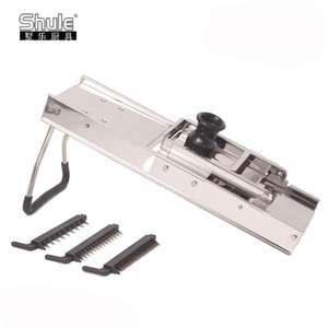 Shule 도매 수동 멀티 블레이드 스테인레스 스틸 과일 만돌린 가정용 주방을위한 다양한 크기의 절단기 - Product Image 5