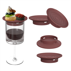 BPA Free Upgraded <b>Wine</b> Glass Charcuterie Topper Snack Holder Cake <b>Container</b> Cup Trays - Product Image 1