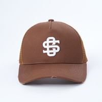 Gorra Deportiva Unisex Yukaihe, Gorra Trucker de Malla de Algodón, con Logotipo Personalizado Impreso, Gorra Trucker de Malla Bordada de 5 Paneles