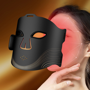Masque de luminothérapie sans fil personnalisé à lumière rouge, masque facial en silicone infrarouge LED <span class=keywords><strong>pour</strong></span> le <span class=keywords><strong>visage</strong></span> et le cou, appareils de beauté à luminothérapie - Product Image 1