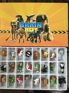 <span class=keywords><strong>Hot</strong></span> italiano Brainrot 24 figure di natale arrivo squalo bambola bastone uomo scimmia modello di bambola ornamenti Desktop - Product Image 2