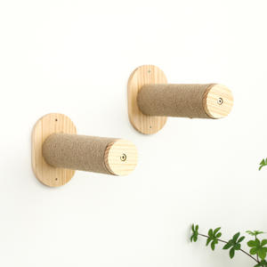 تصميم جديد مخصص خشب الصنوبر القط الخدوش جدار الرف القط متسلق مجموعة للقطط داخلي اللعب النوم - Product Image 5