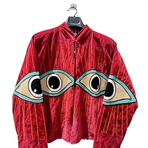 Veste en velours brodée à la main |   Veste en velours fleuri du Cachemire |   Manteau d'hiver artisanal bohème pour femmes |   Vêtements d'extérieur en velours faits à la main - Product Image 1