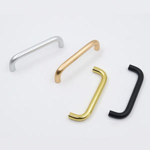 Tiroirs carrés de poignée de porte d'armoire d'alliage d'aluminium d'argent d'or moderne pour la villa d'entrepôt de chambre à coucher de cuisine-usine-innovation vendue - Product Image 3