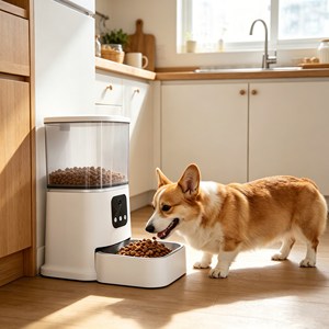 Custom Logo <b>Automatic</b> Pet Feeder Sturdy Structure Smart Pet Feeder Universal Pet Bowls & Feeders - Product Image 1