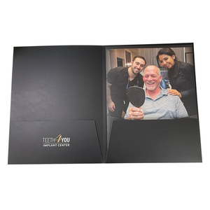 Giá rẻ in <span class=keywords><strong>2</strong></span> túi A4 dập nổi thư mục tùy chỉnh tập tin giấy thư mục trình bày cho tập tin và thẻ kinh doanh cho văn phòng trường học - Product Image 4