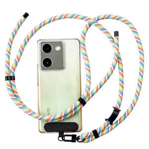 3 in 1 Crossbody Mobile Phone <b>Lanyard</b> - 150cm Removable Neck & Wrist Strap, Water Cup Hanging Rope - Product Image 1